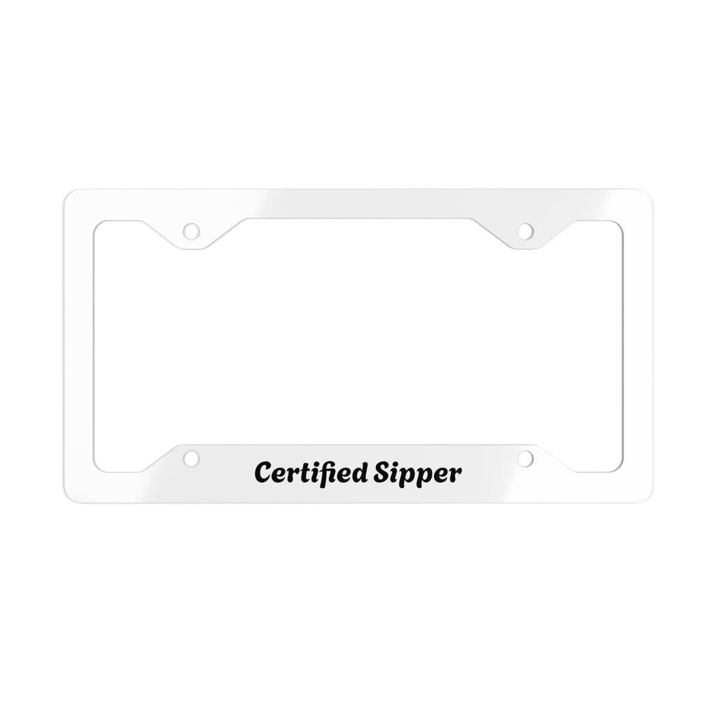 Certified Sipper License Plate Frame