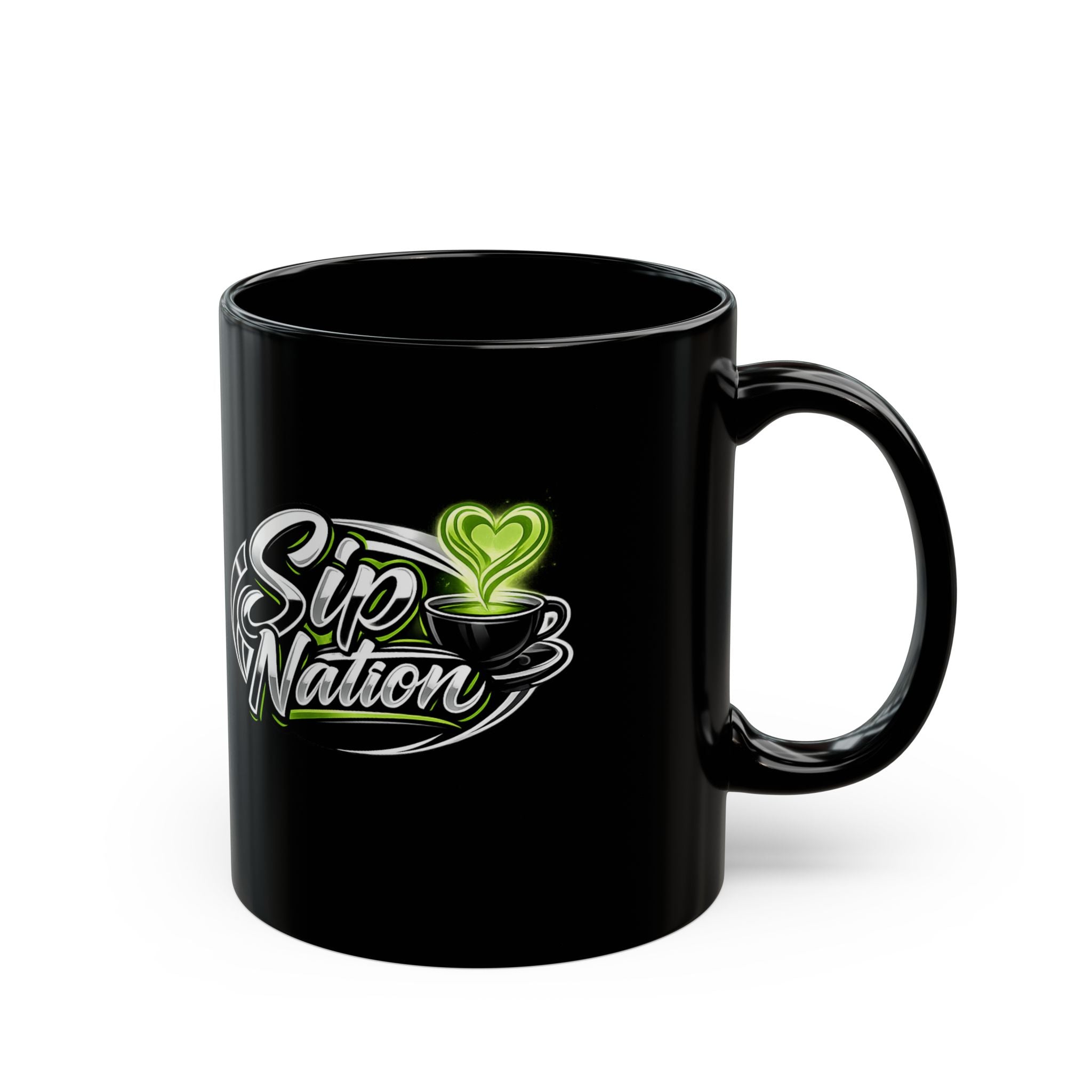 Sip Nation Black Mug