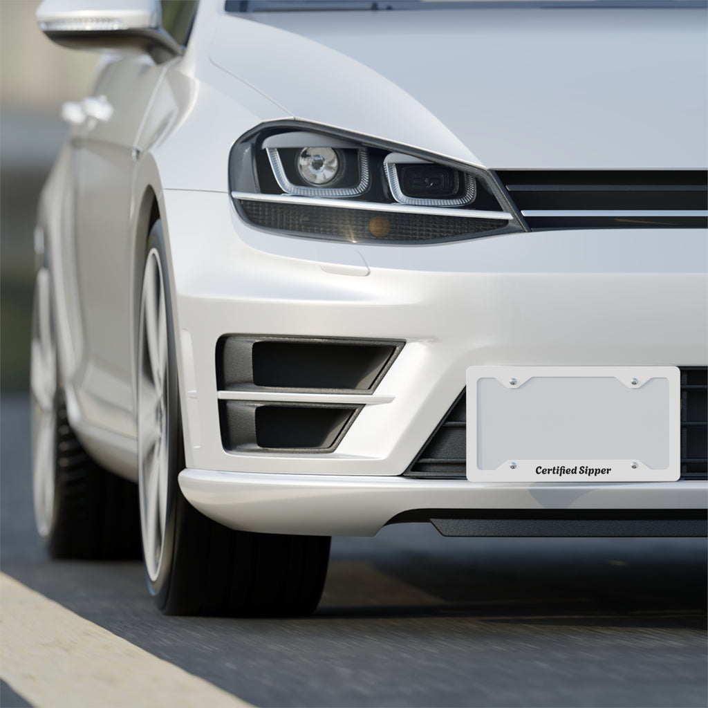 Certified Sipper License Plate Frame