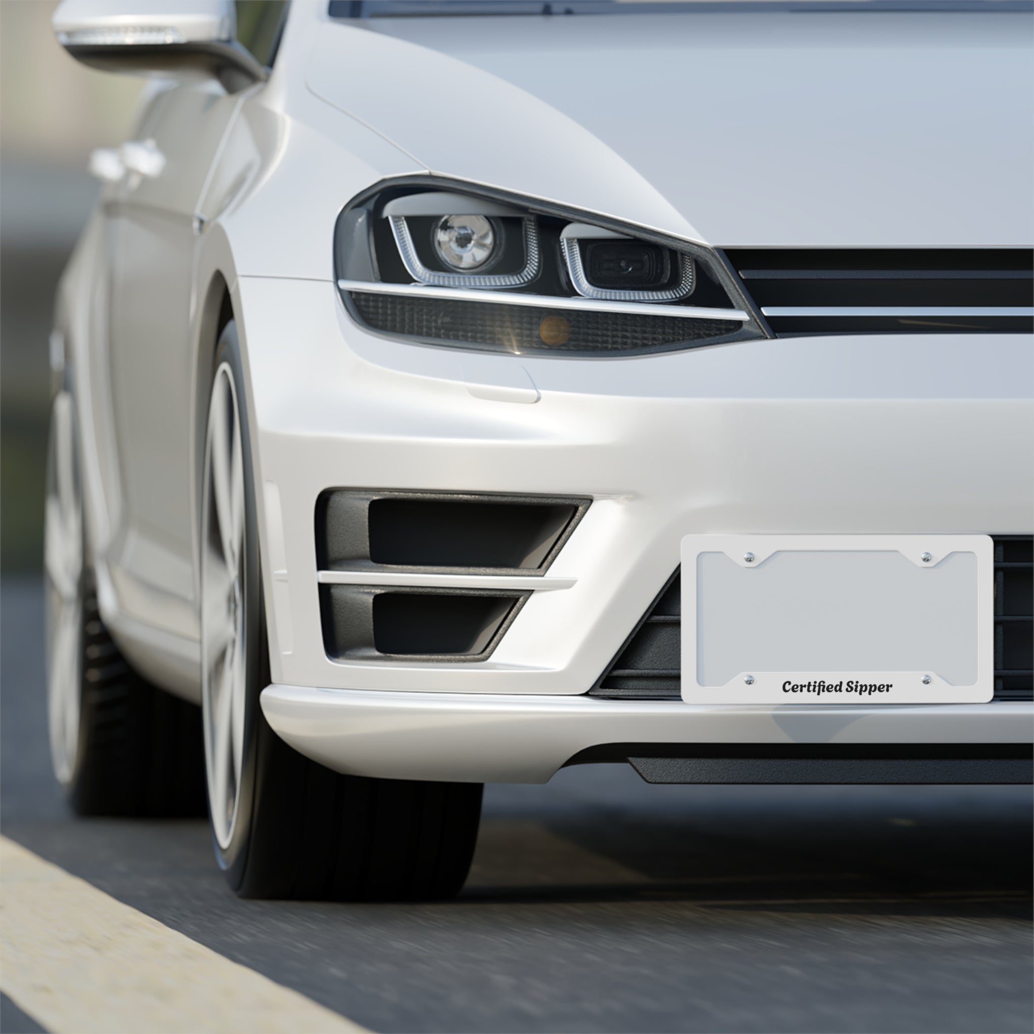 Certified Sipper License Plate Frame