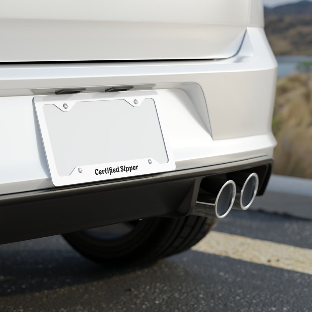 Certified Sipper License Plate Frame