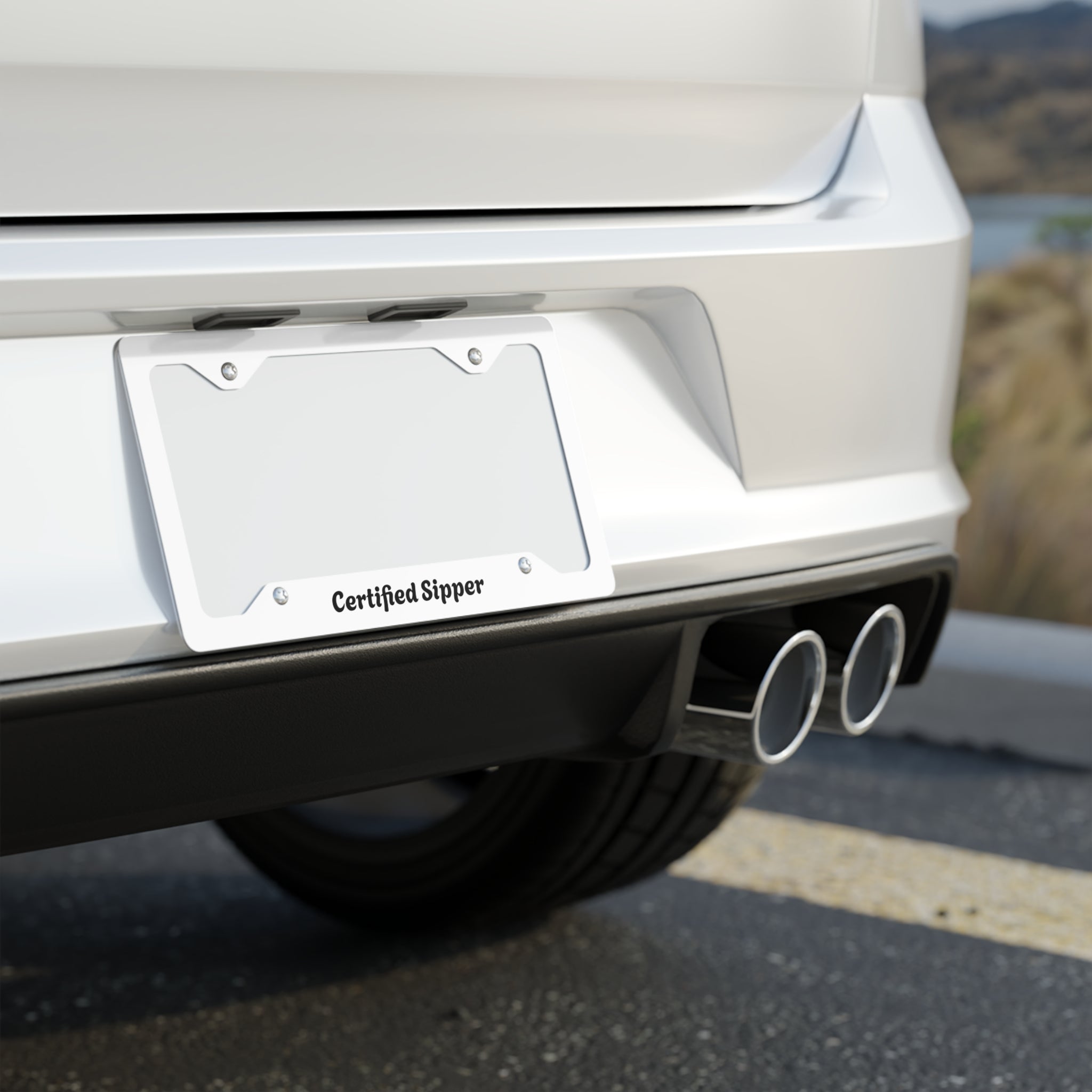 Certified Sipper License Plate Frame